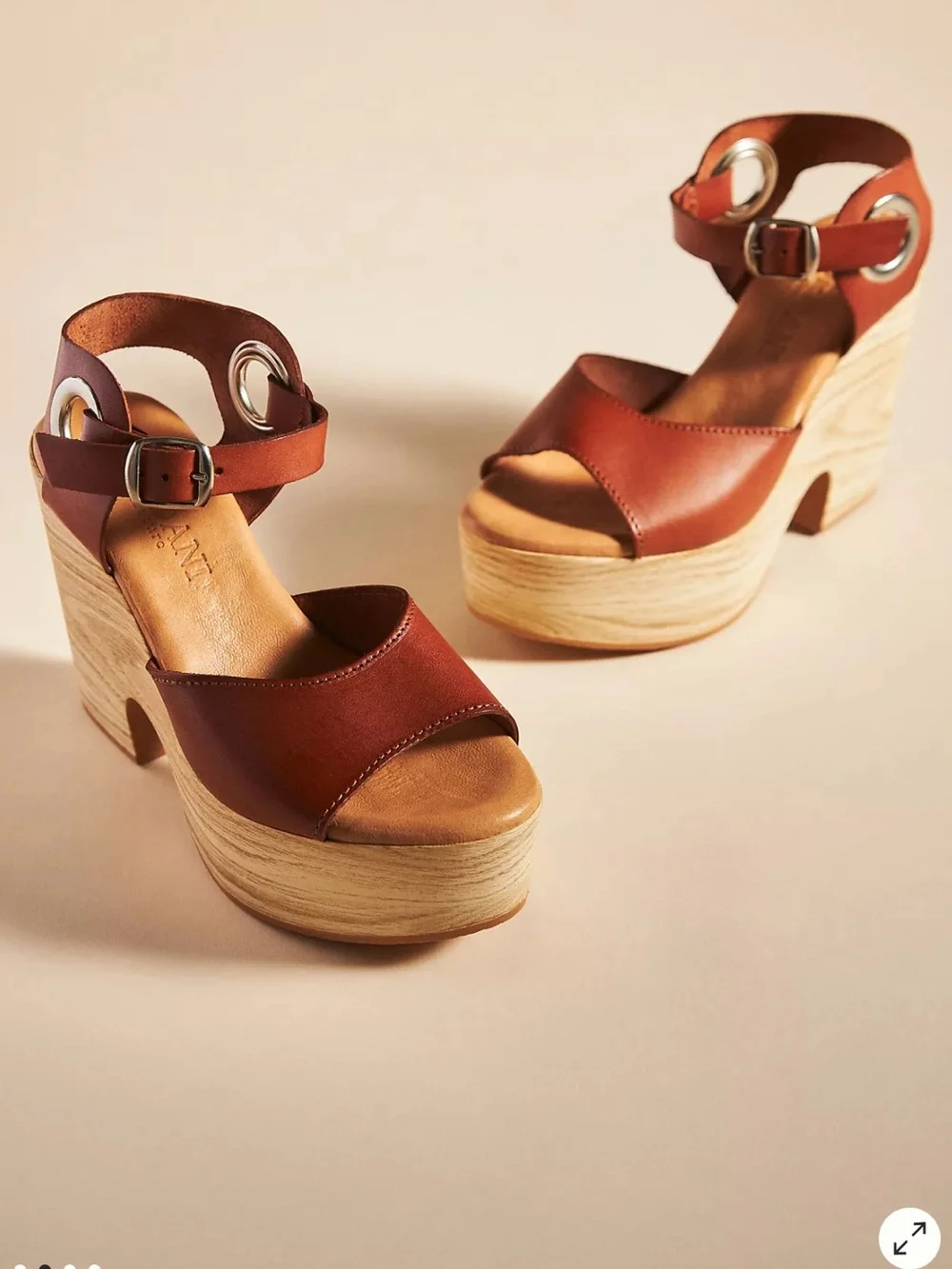 Cordani Calzature Macie Wooden Heel Platform Clogs Size 40